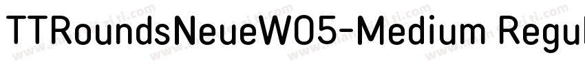 TTRoundsNeueW05-Medium Regular字体转换